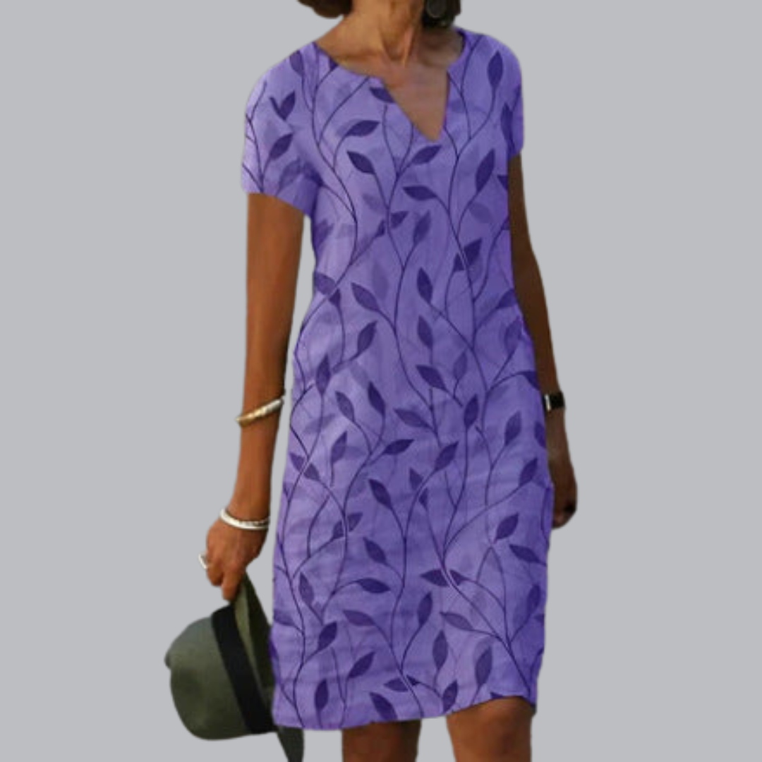 Ebba™ | Elegantes Kleid mit V-Ausschnitt