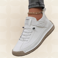 Margreet - Damen Bequeme Orthopädische Sneakers mit Dämpfung in Weiß