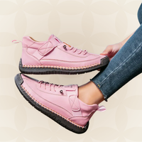 Margreet - Damen Bequeme Orthopädische Sneakers mit Dämpfung in Rosa