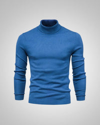 George | Herren Slim Fit Rollkragenpullover in Blau