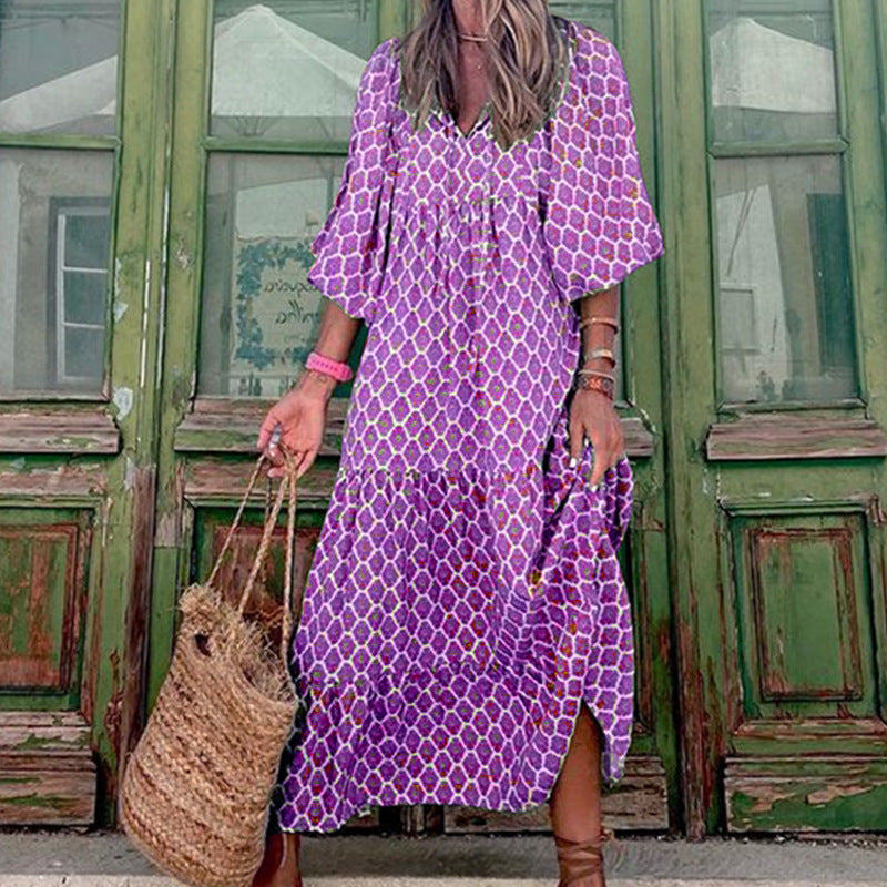Soraya - Fließendes und Bequemes Maxi-Kleid für Damen