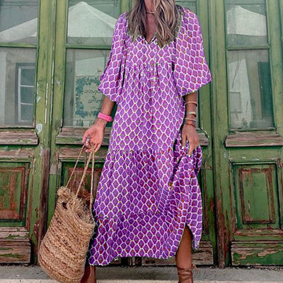 Soraya - Fließendes und Bequemes Maxi-Kleid für Damen