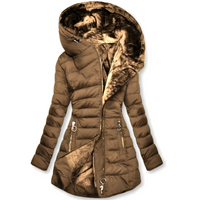 Jasmine - Modische Damen-Kapuzenjacke in Braun