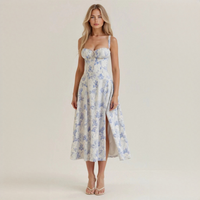 Liana - Schickes Midikleid in Blau