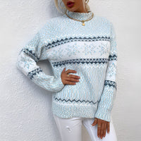 Joselyne - Damenpullover für den Winter in Hellblau
