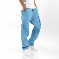 Ronelle - Bequeme Freizeithose in Hellblau