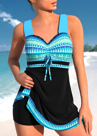 Jenna | Damen Badeanzug Schnelltrocknend Modern Sport Strand Sommer in Dunkleblau