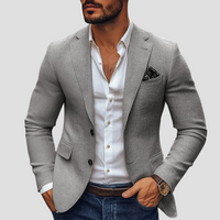 Mateo | Herren Slim Fit Blazer Elegant Business Modern Professionell in Grau