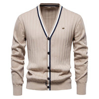Sam - Elegante Strickjacken für Herren in Beige