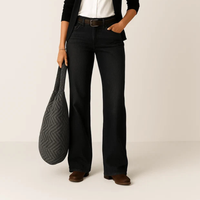 Majken - Lässig geschnittene Jeans für einen trendigen Look in Schwarz