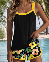 Elena | Zweiteiliges Elegantes Tankini-Set in Gelb