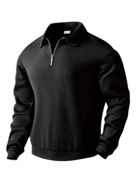 Rico Pullover - Eleganter warmer Winterpullover für Männer in Schwarz