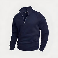 Wiley - Komfortables Herren-Sweatshirt mit Zipper in Blau