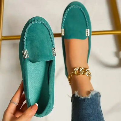 Monami | Metallen Dekor Loafer - Casual Slip-On Flats