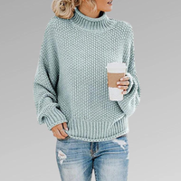 LUNA - KLASSISCHER SKANDINAVISCHER STRICKPULLOVER FÜR FRAUEN in Hellblau