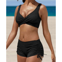 Korrigierende und Bequeme Bikini in Schwarz