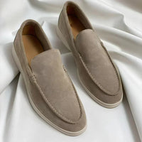 Jonas | Premium Wildleder Slipper in Khaki