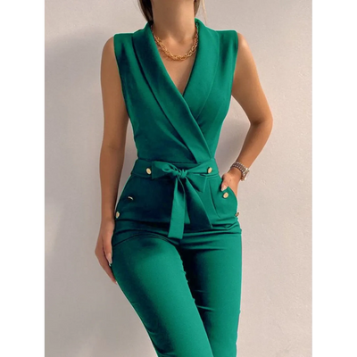 Sassie | Eleganter Langer Jumpsuit