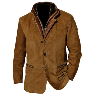 Fudus | Hochwertige Herren Wildlederjacke Mit Modischem Design