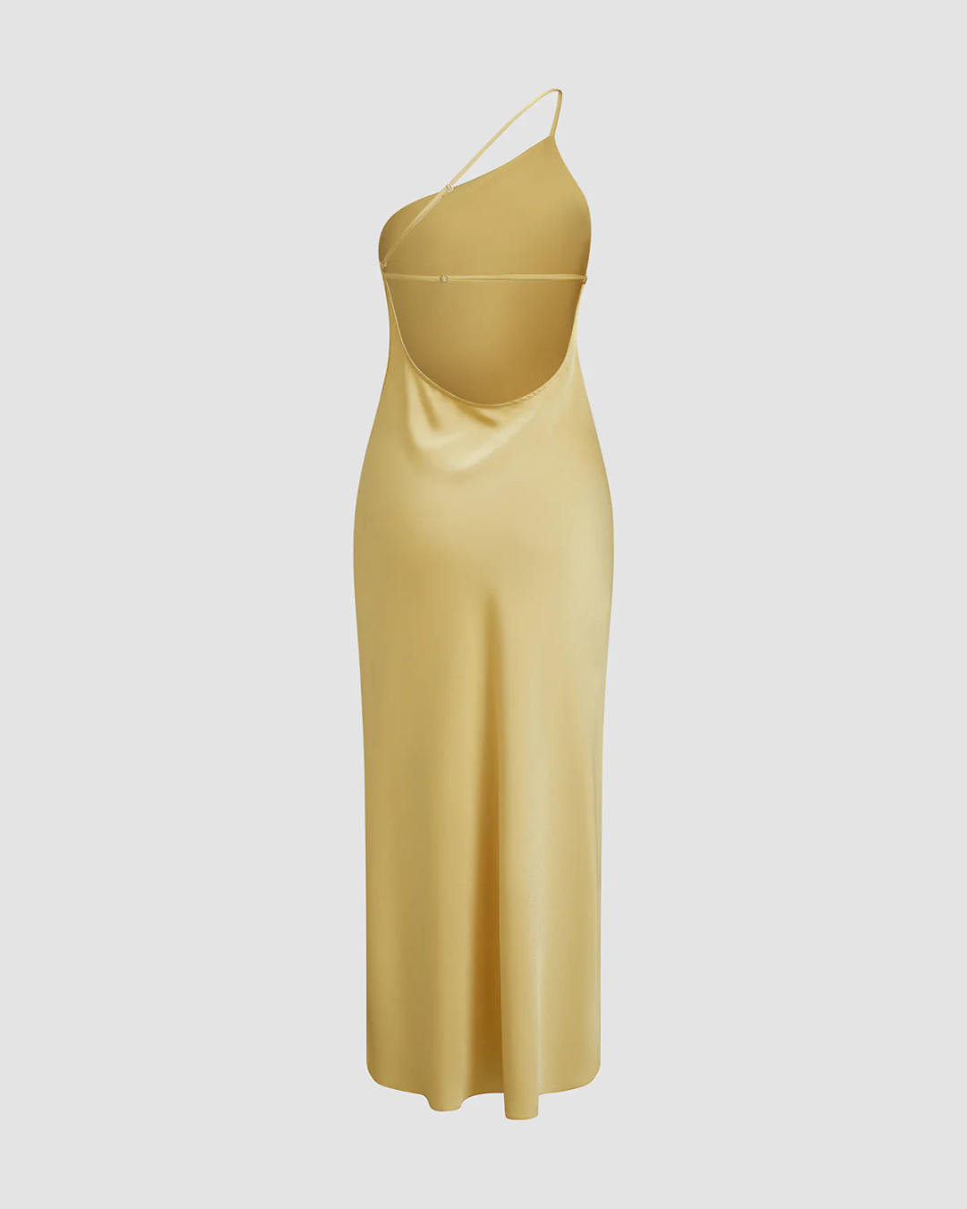 Elisa | Langes Abendkleid mit offenem Rücken und Satin-Schlitz