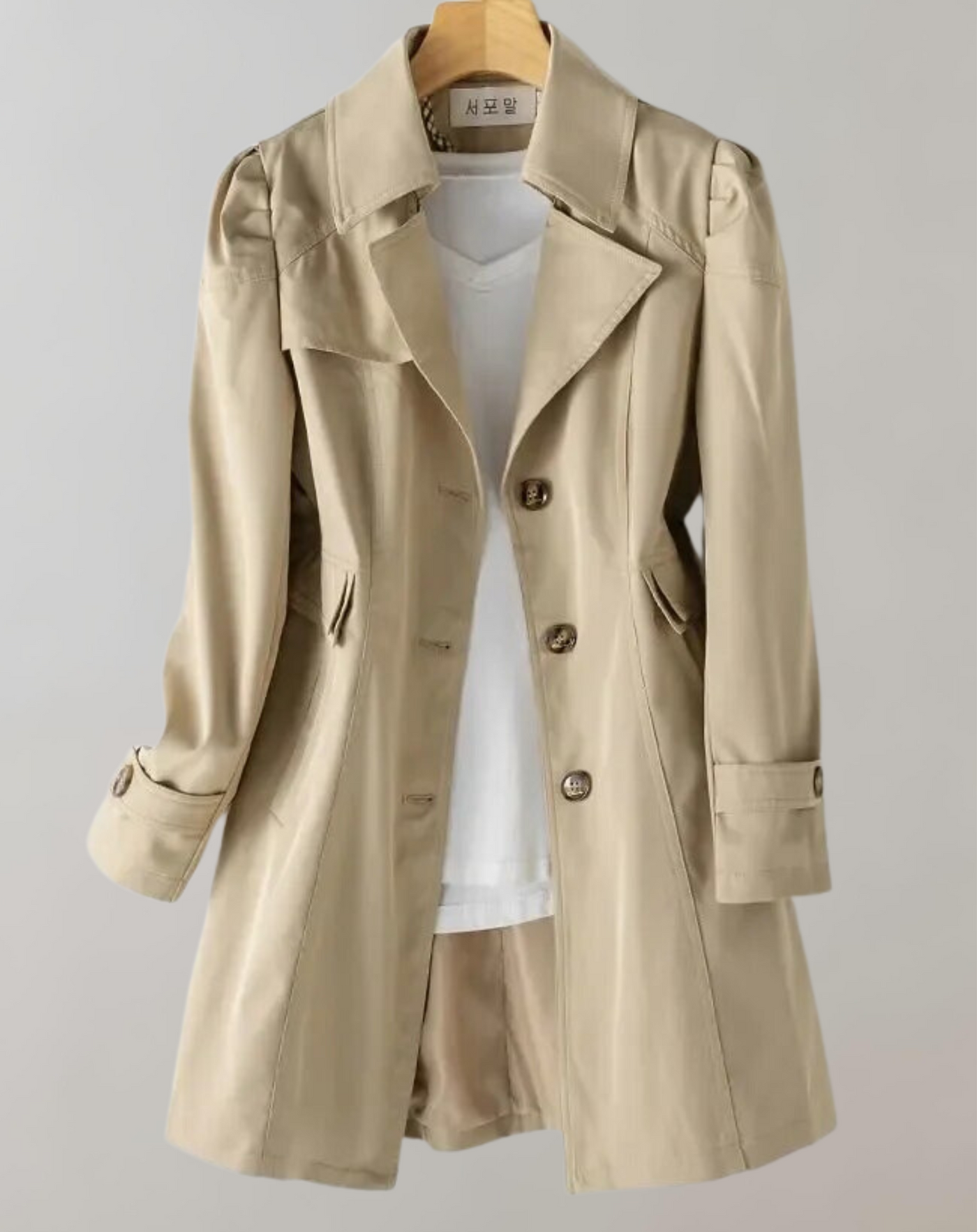 Fudus | Damen Einreihiger Trenchcoat