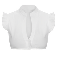 Sharla - Elegante Bluse für das Oktoberfest in Weiß
