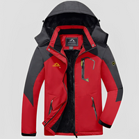 Febous - Trendige Winterjacke für Herren in Rot