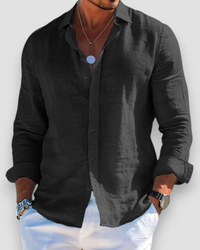 LUCAS | CASUAL HEMD HERREN in Schwarz