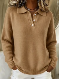 Hayden Nova™ | Weicher Strick-Polo in Beige