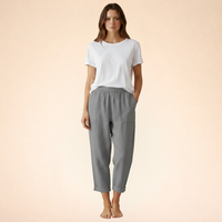 Aurelie | Ultra-weiche Hose mit Seitentaschen in Grau