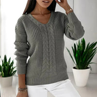 Rena | Warmer Pullover für Damen in Grau