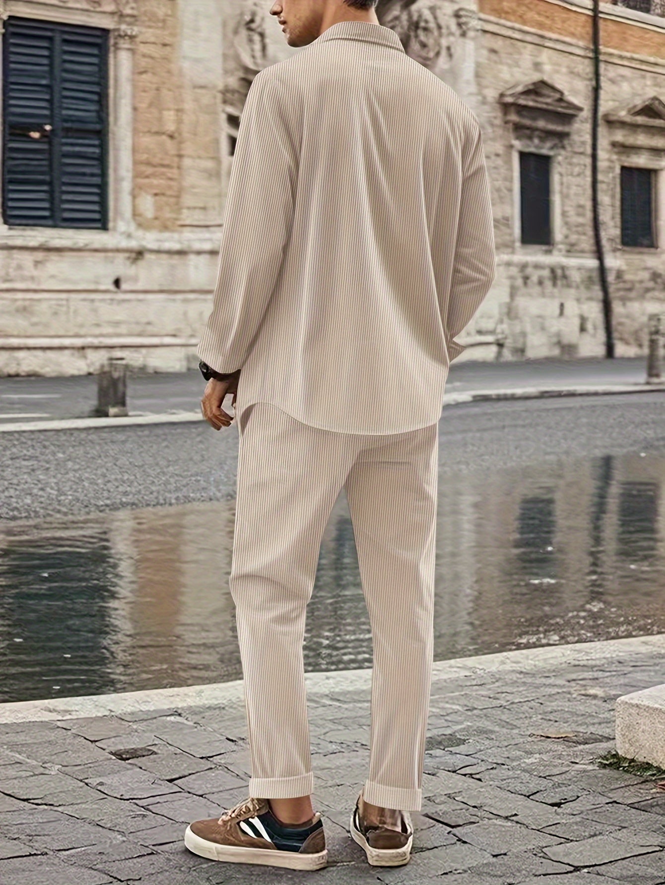 Lässiger Sportlicher Reißverschluss Trainingsanzug mit Jacke und Hose für Herren | Perfekt für Outdoor-Aktivitäten