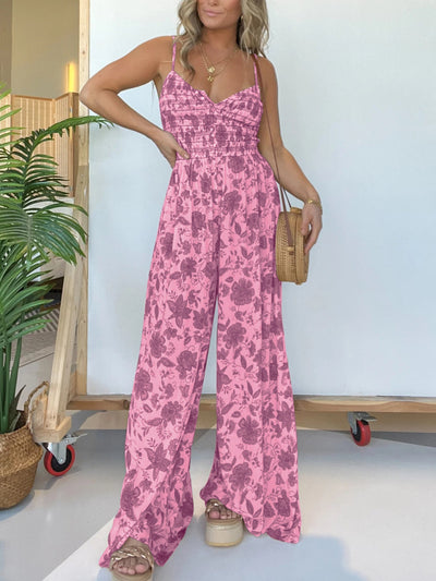 Lorinda | Eleganter Rüschen-Jumpsuit mit Blumenmuster
