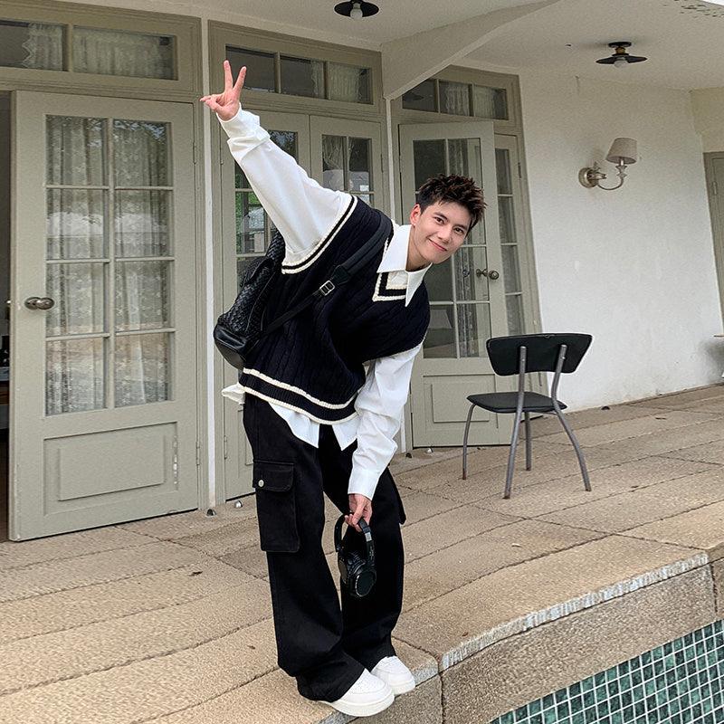 Fudus | V-ausschnitt Pullover Weste