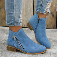 Petra™ | Modische Damen Orthopädische Stiefel in Blau
