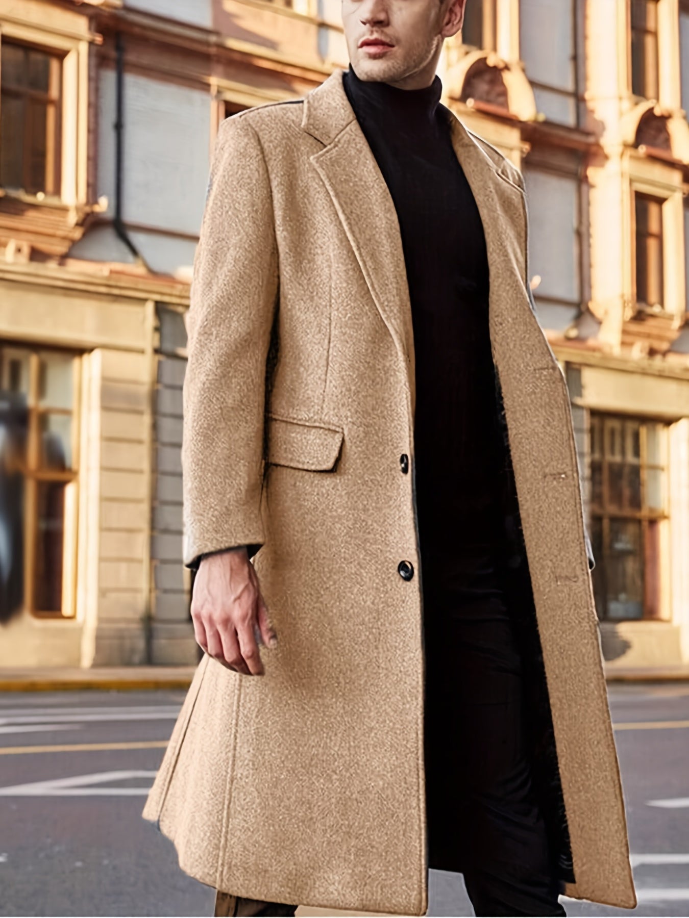 Stilvolle Retro Trench Winterjacke für Herren | Ideal für den Winter