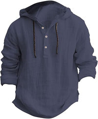 ANGEL | Luxus-Kapuzenshirt in Dunkelblau