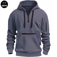 FRED - eleganter und bequemer Kapuzenpullover in Grau