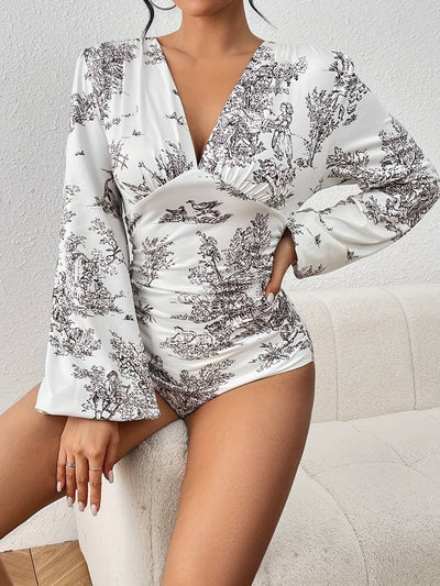 Barbe® | Wunderschöner Body mit Pflanzenmuster