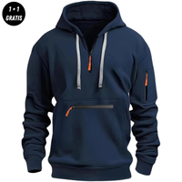 FRED - eleganter und bequemer Kapuzenpullover in Blau