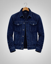 Noah | Herren Aufgesetzte Brusttaschen Feldjacke in Blau