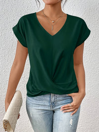 Sina | T-Shirt mit Sweetheart-Ausschnitt (1+1 GRATIS) in Grün