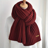 Matteo Herren Strickschal mit geometrischem Muster in Rot