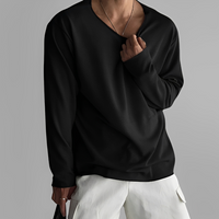 Loik - Lässiges und luftiges Sweatshirt für Herren in Schwarz