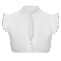 Sharla - Elegante Bluse für das Oktoberfest in Blau