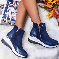 Yancy - Komfortable Damenstiefel in Blau