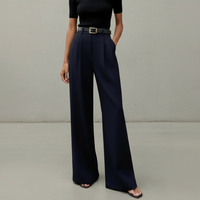 Marlene - Stylische Hose mit weitem Schnitt in Schwarz