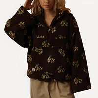 Elizabeth - Stylischer Pullover mit Blumendekoration in Schwarz