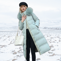 Jacqueline - Elegante Winterjacke für Damen in Hellblau