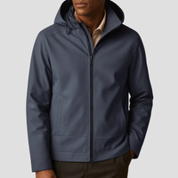 Kyran | Zip-Hoodie-Jacke in Marineblau
